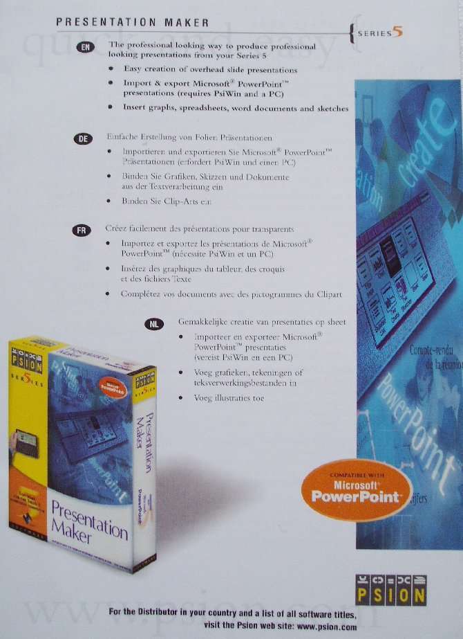  Psion leaflet 
